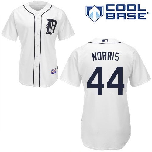 Tigers #44 Daniel Norris White Cool Base Stitched MLB Jersey - Click Image to Close